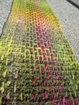 Crafty Pants Crocheted and Woven One Skein Scarf